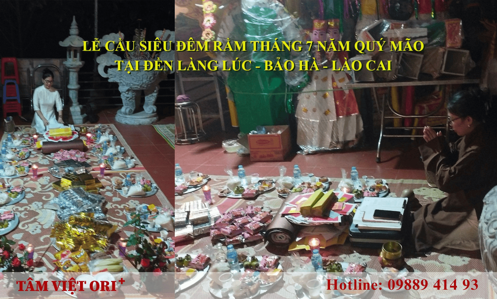 Lễ cầu siêu đêm rằm tháng 7 năm Quý Mão tại Đền Làng Lúc_ Bảo Hà_  Lào Cai